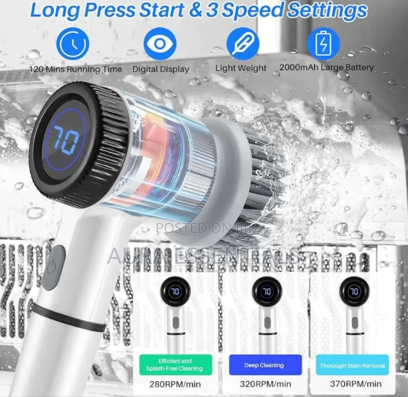 Durable Electric Floor Cleaning Brush