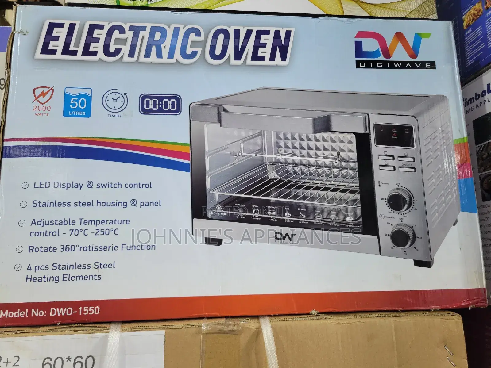 Dw Digi Wave Electric Oven 50l