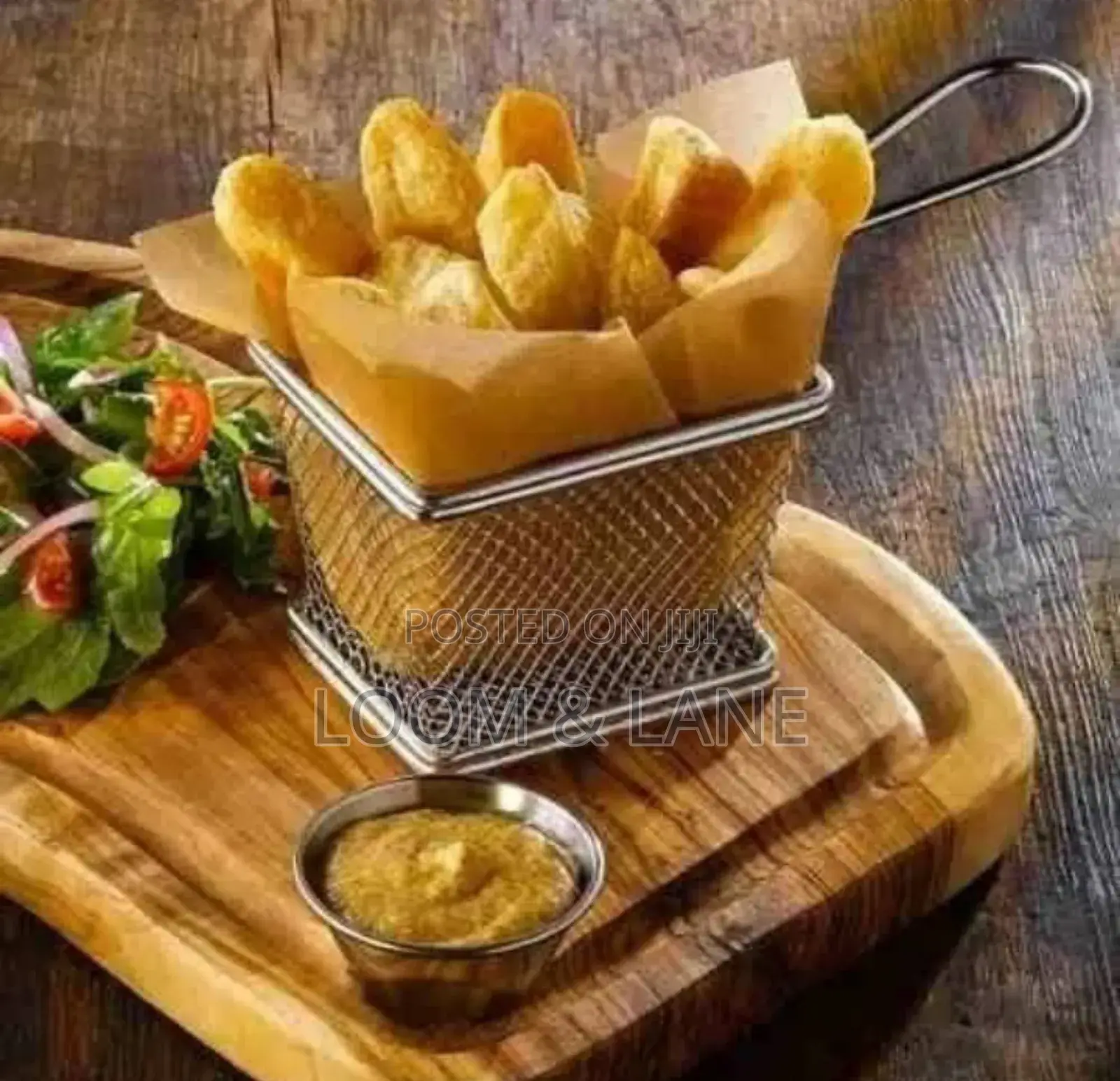 Single Stainless Steel Frying Basket