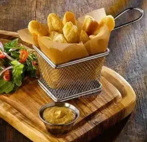 Single Stainless Steel Frying Basket