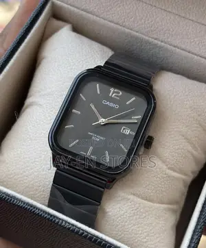 Black Casio 50m Water Resistant Watch