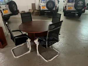 Portable Conference Table and 4 Chairs Seaters