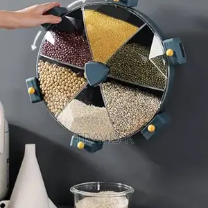 6 Rotary Grid Dry Food Dispenser