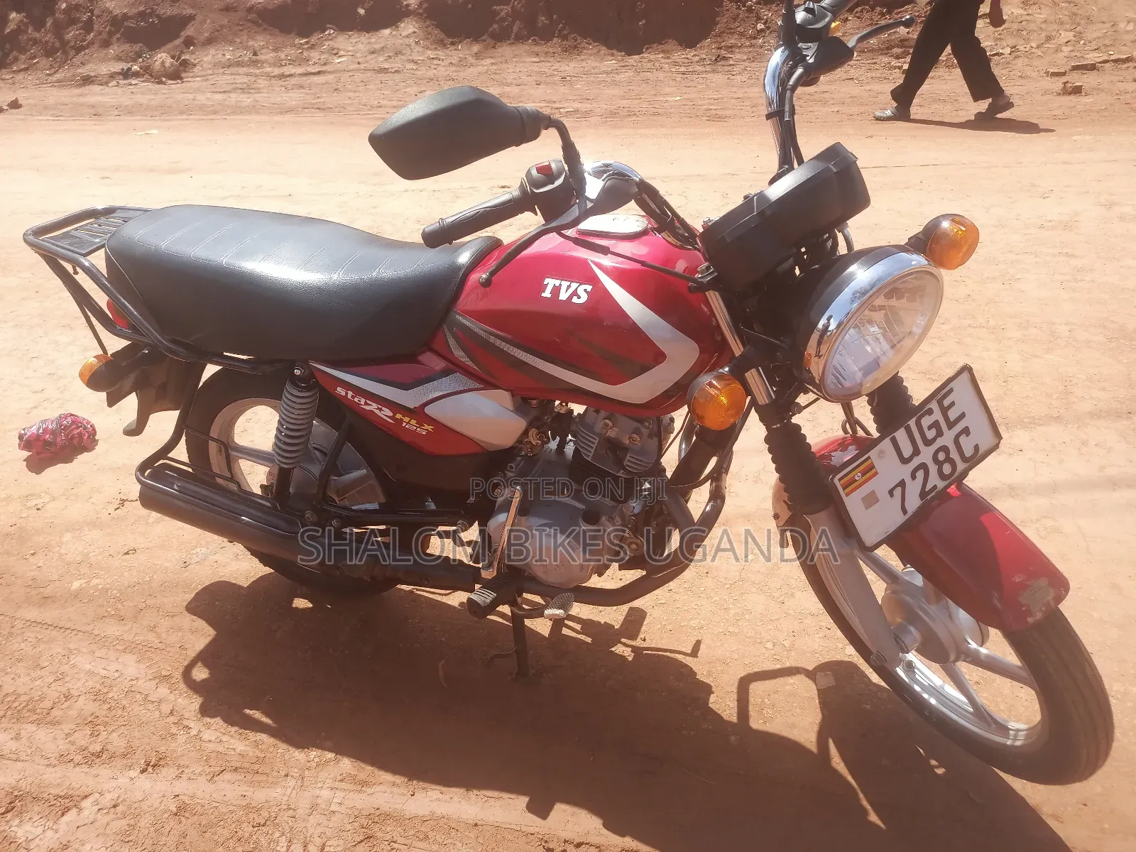 TVS HLX 125 2025 Red
