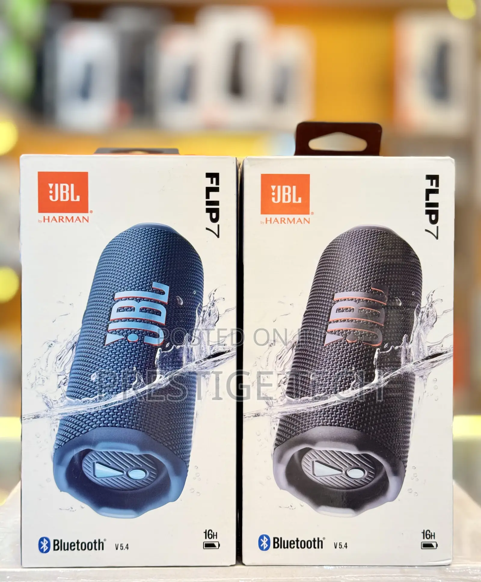 JBL Flip 7 Bluetooth Speaker, 16 Hours Playtime