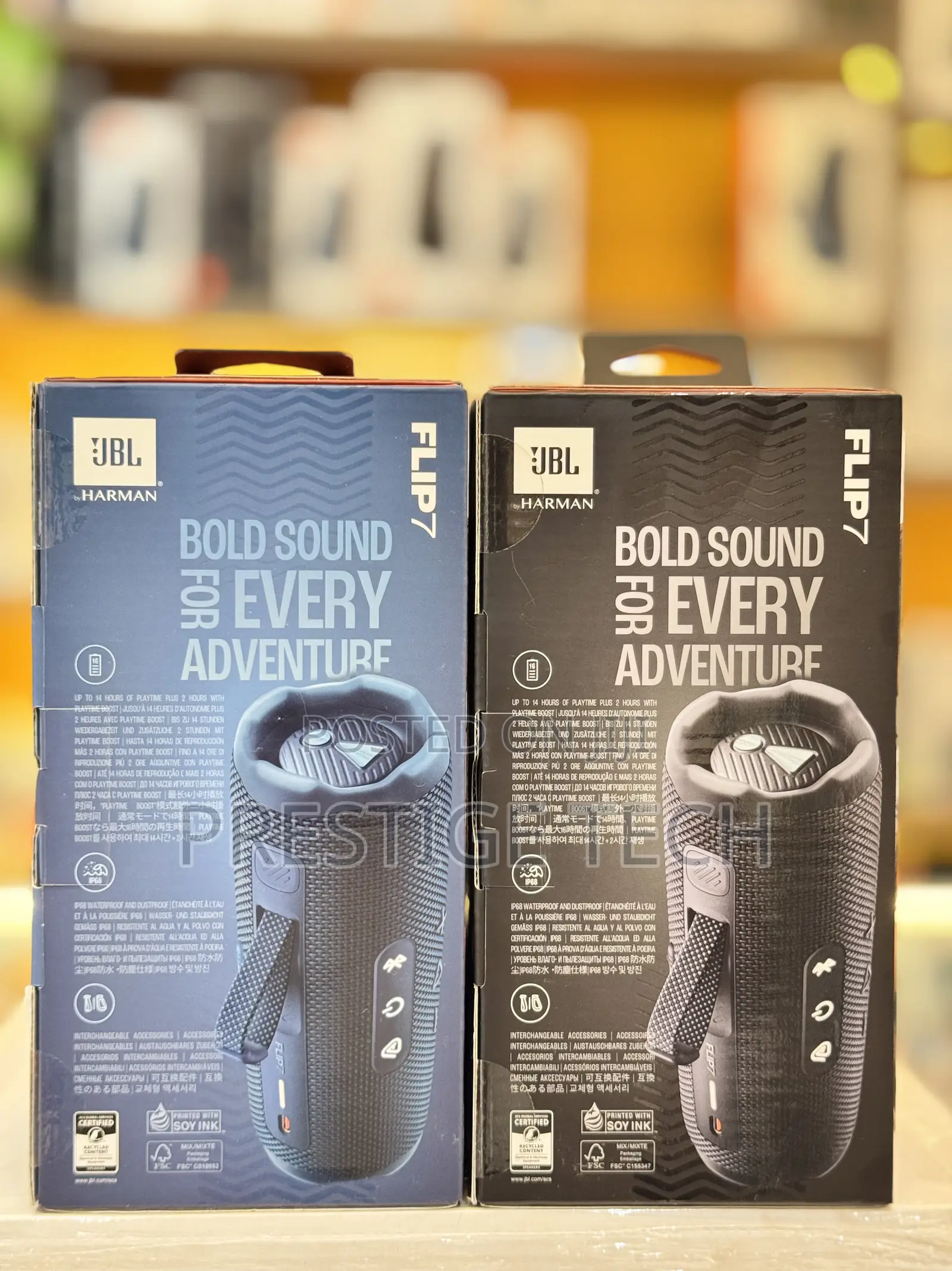 JBL Flip 7 Bluetooth Speaker, 16 Hours Playtime