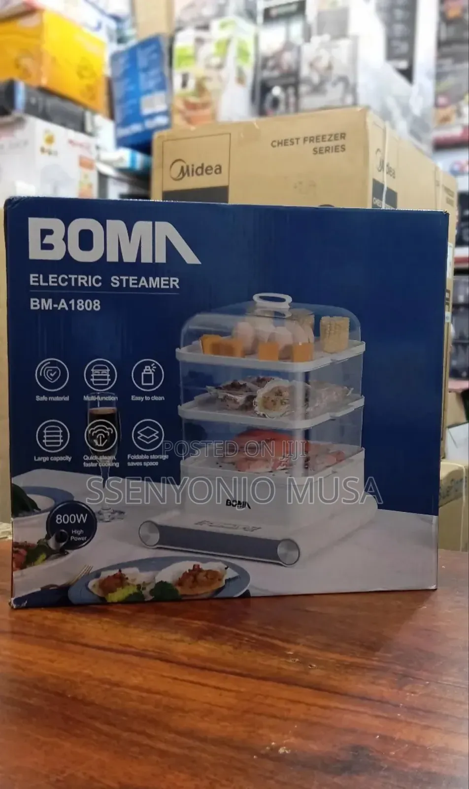 Boma Bm-A1808 Electric Steamer - 18l Capacity, 800w Power