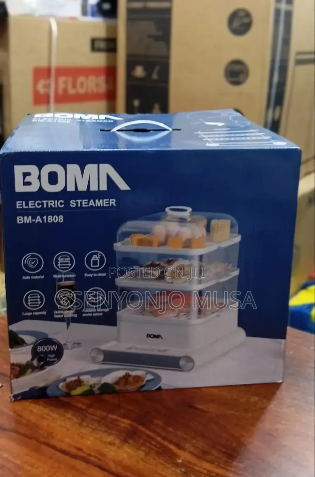 Boma Bm-A1808 Electric Steamer - 18l Capacity, 800w Power