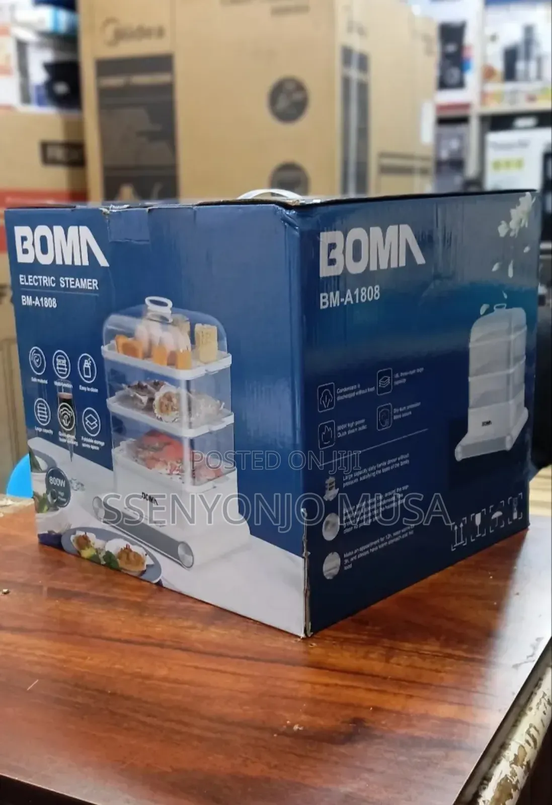 Boma Bm-A1808 Electric Steamer - 18l Capacity, 800w Power