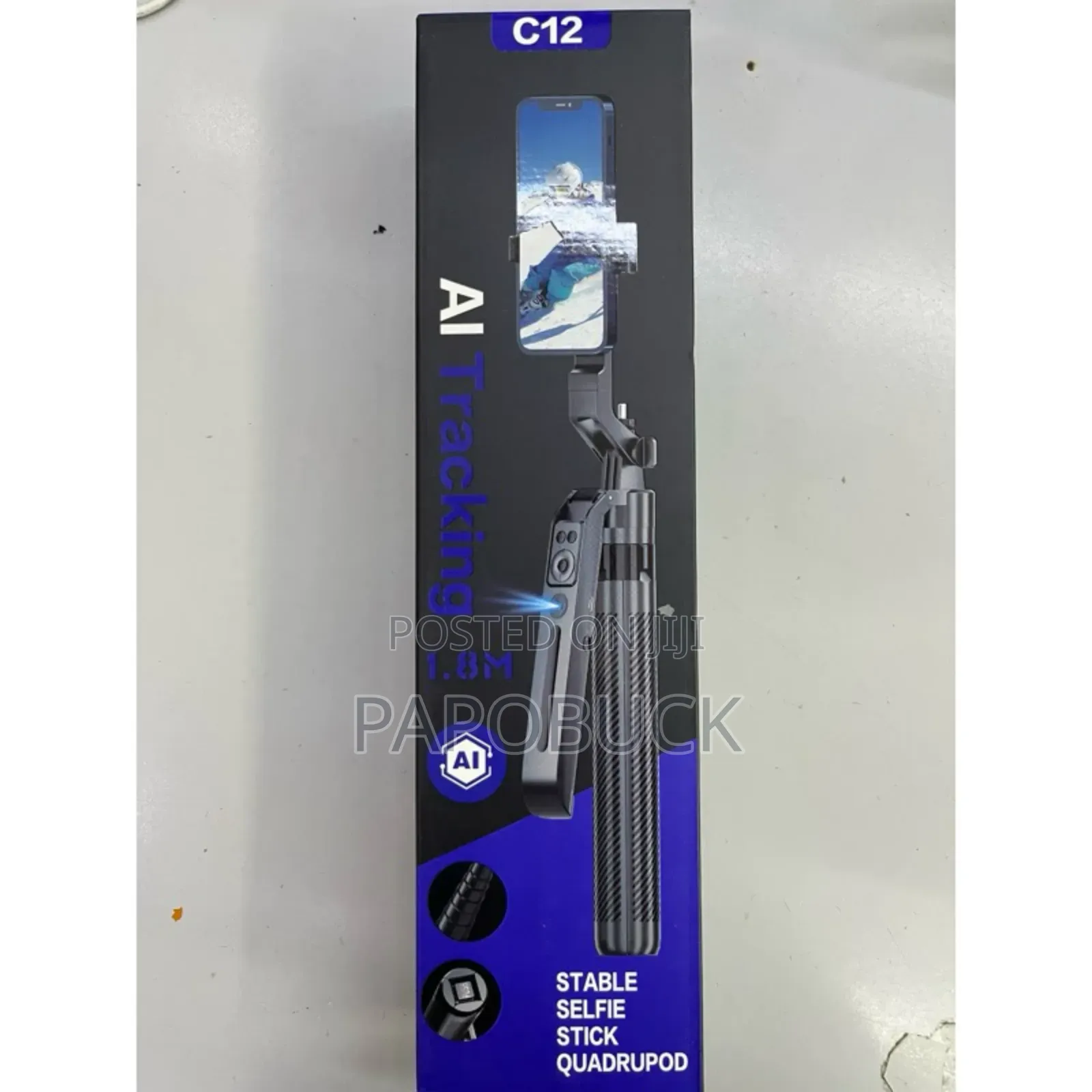C12 Ai Tracking Stable Selfie Stick Quadruped