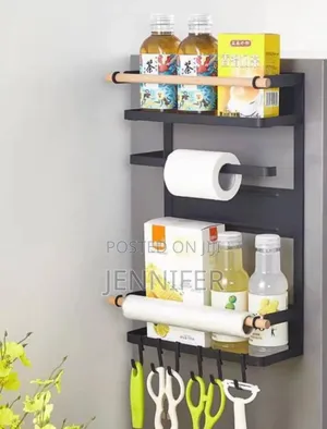 Magnetic Refrigerator Shelf Side Storage