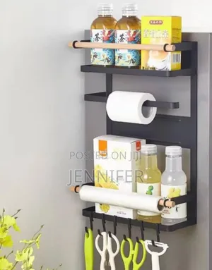 Magnetic Refrigerator Shelf Side Storage