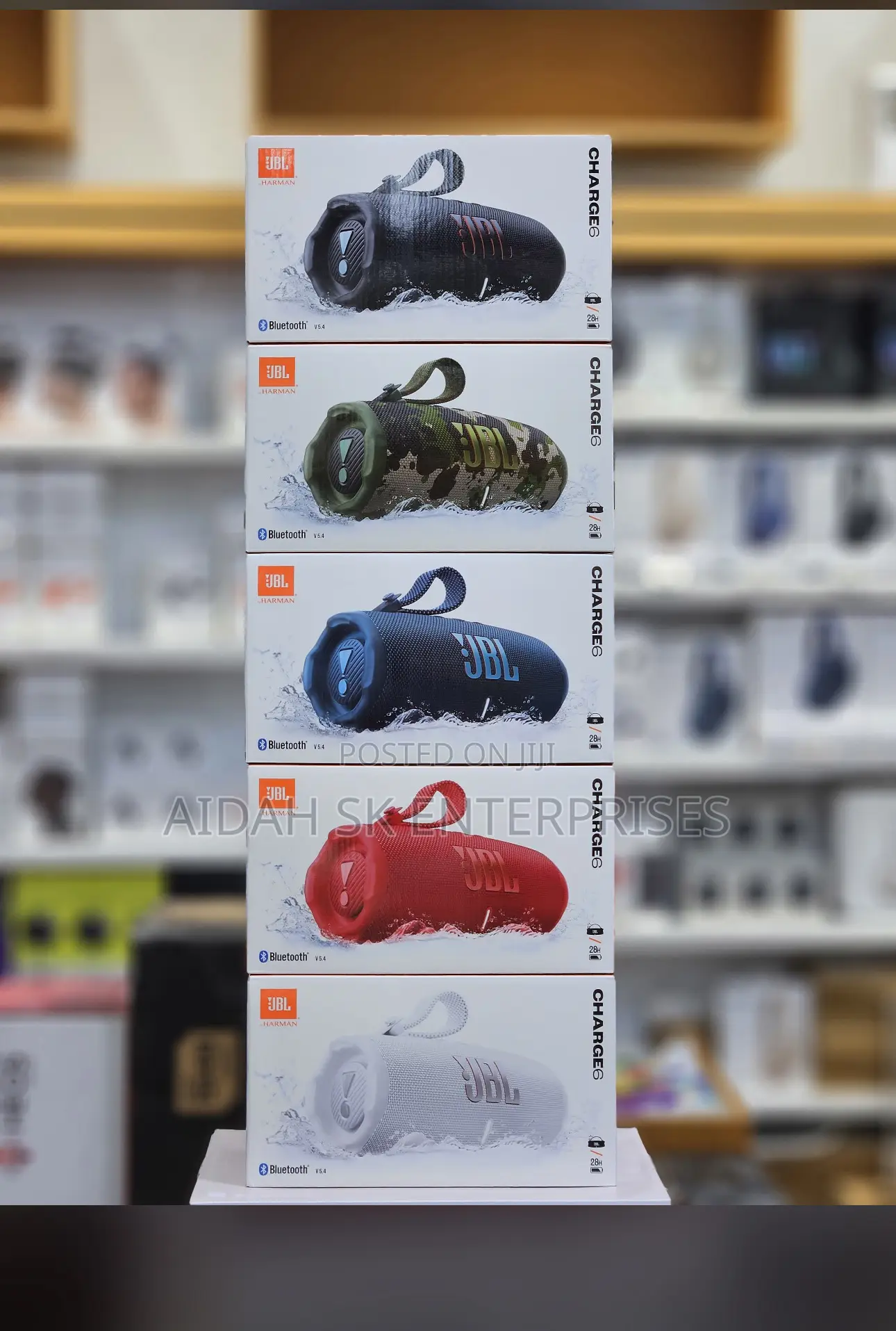 JBL Charge 6 - Portable Waterproof Drop-Proof Speaker