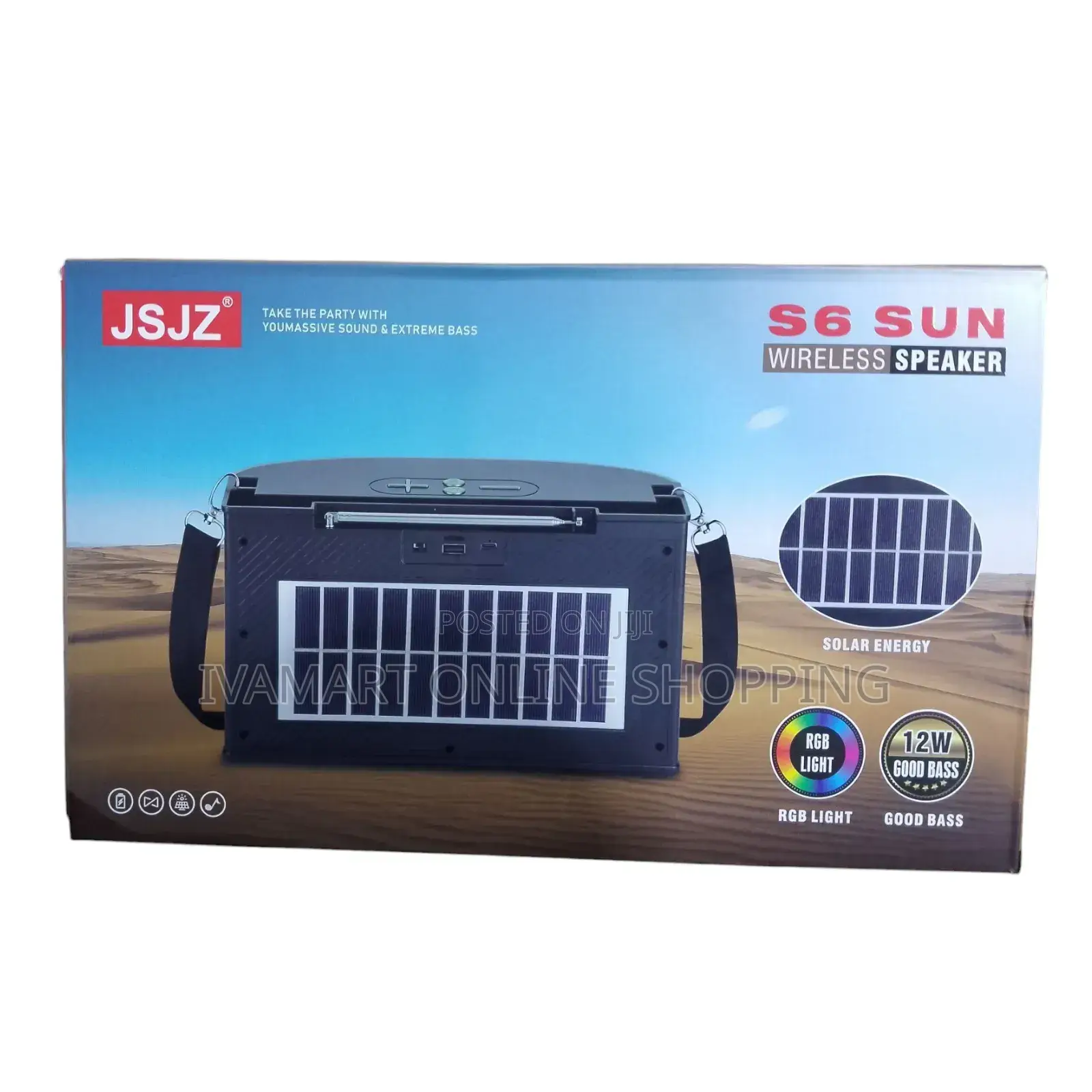 JSJZ S6 Sun Wireless Bluetooth Speaker - Extreme Bass