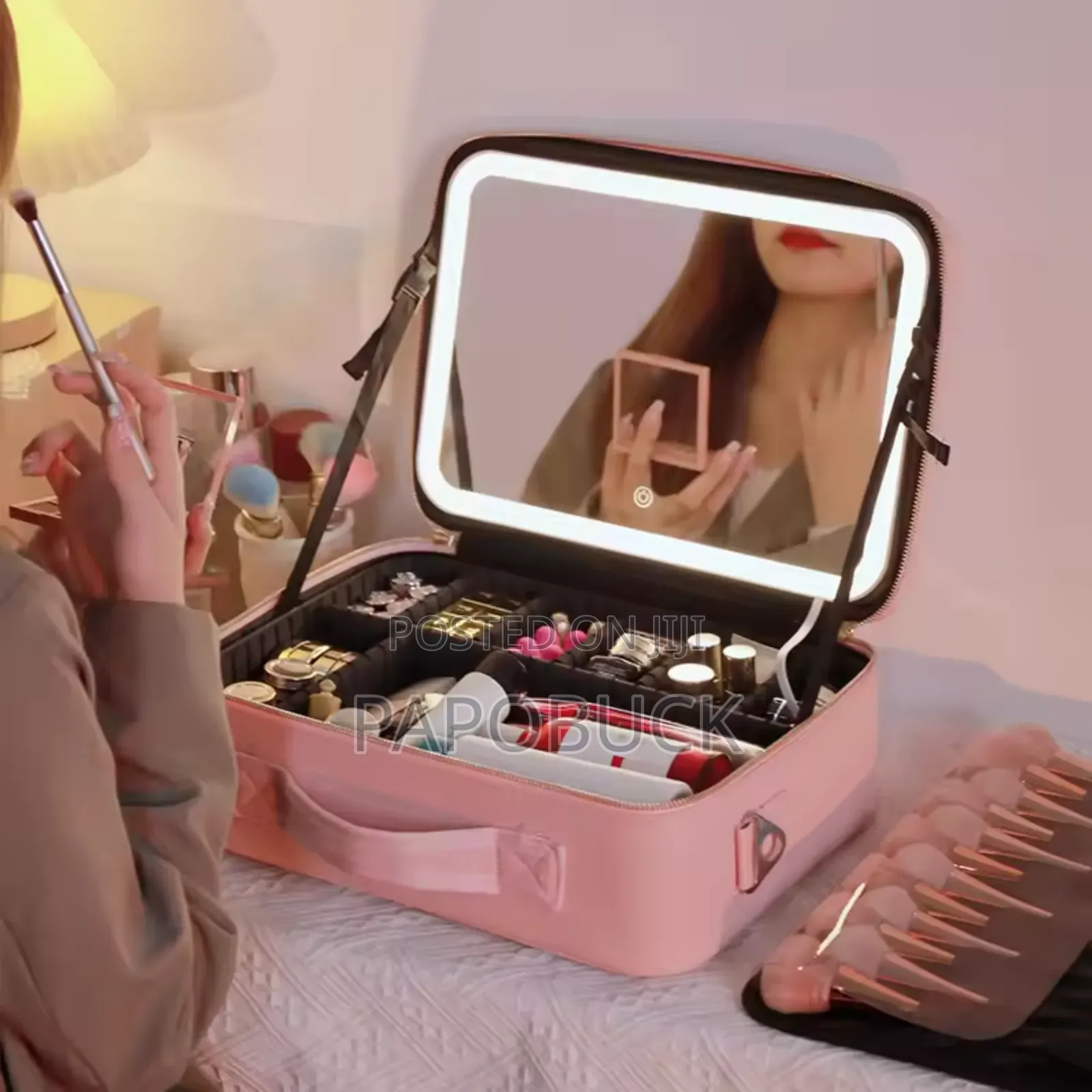 Led Makeup Mirror Handheld Makeup Box