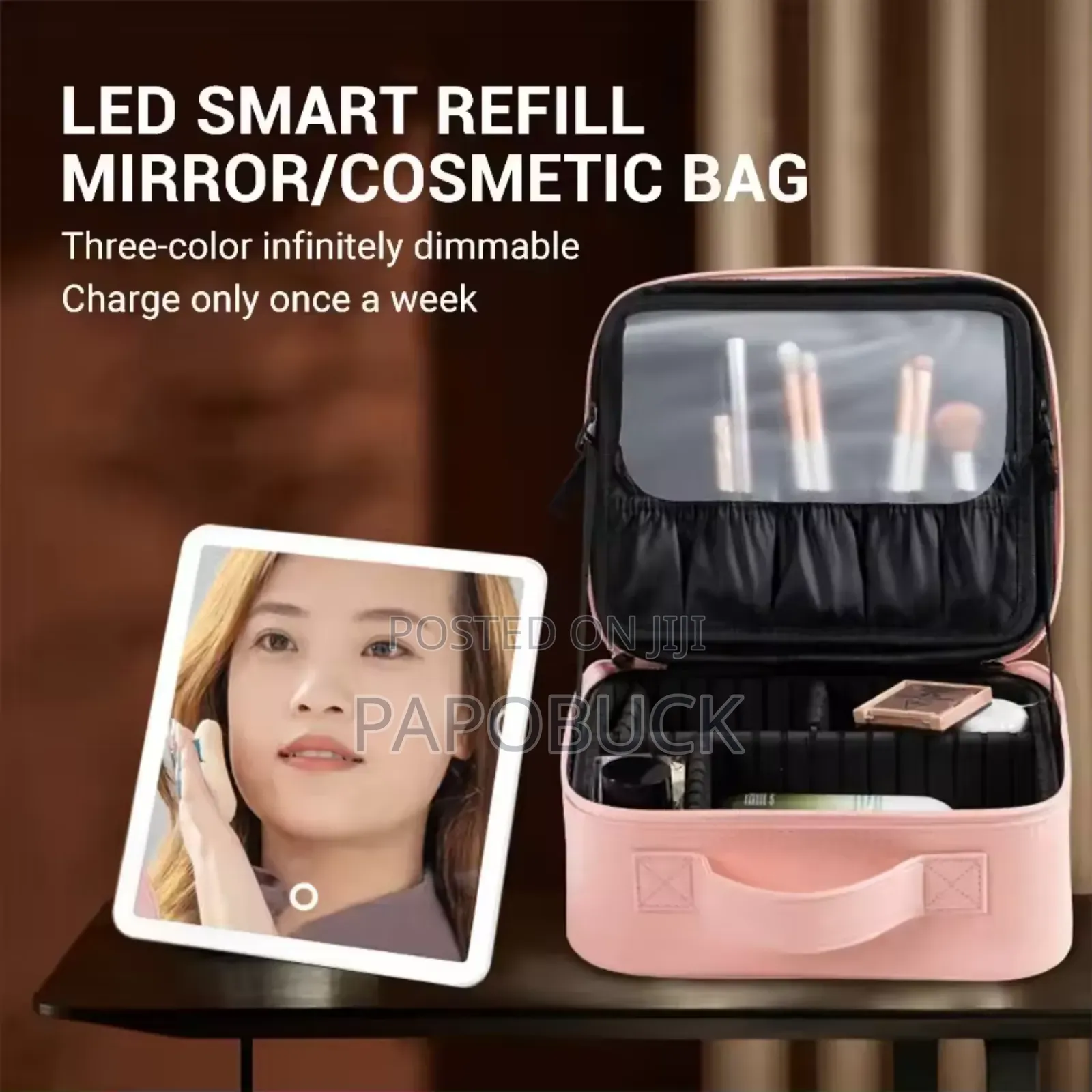 Led Makeup Mirror Handheld Makeup Box