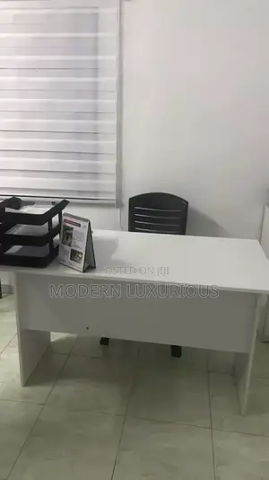 Office Desk White Portal/ to Another/ Dimension White And/