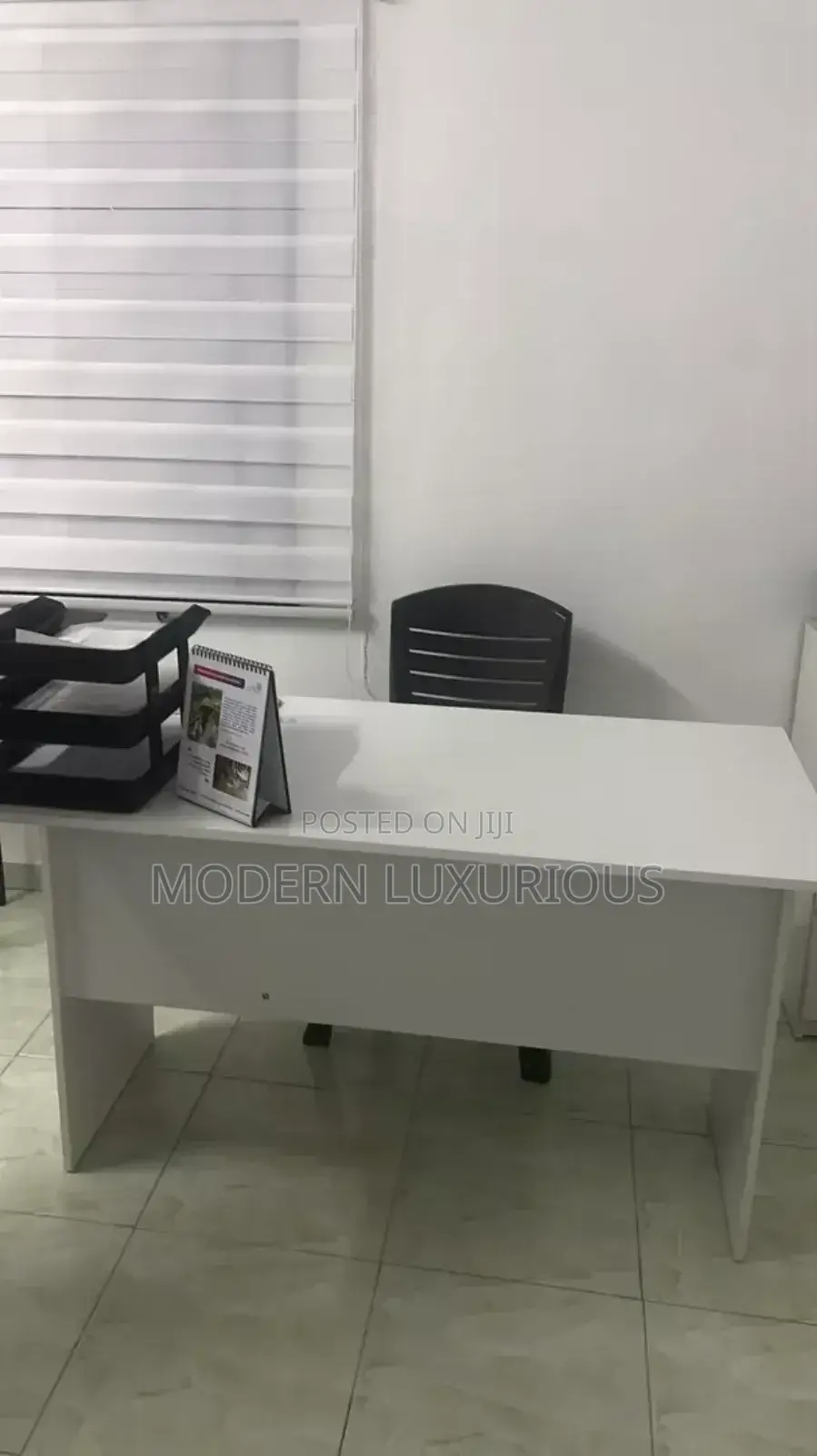 Office Desk White Portal/ to Another/ Dimension White And/