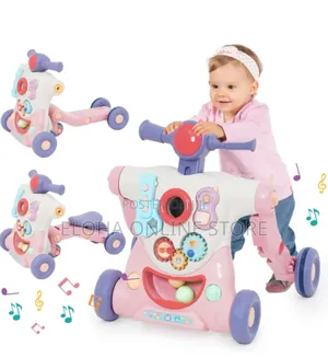 3 in 1 Sit to Stand Learning Walker for Boys Girls Toddlers