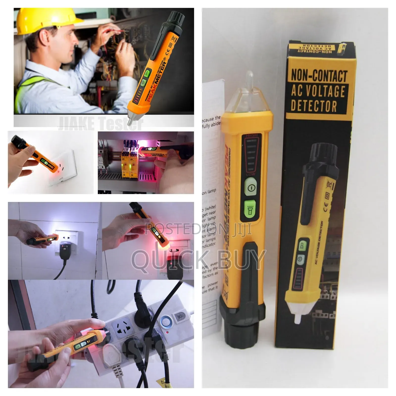 Voltage Detector Pen 12 To1000v Ac With Led Flashlight