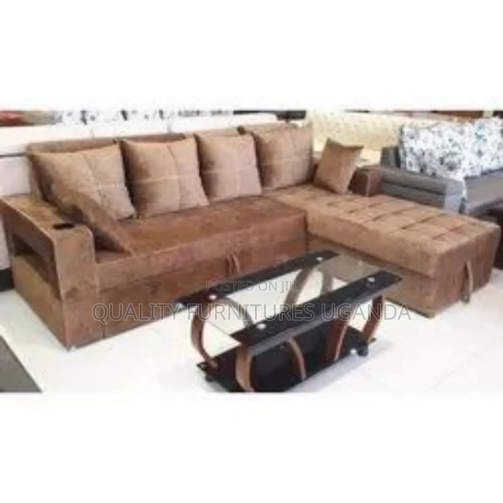 European Brown Sofa Bed