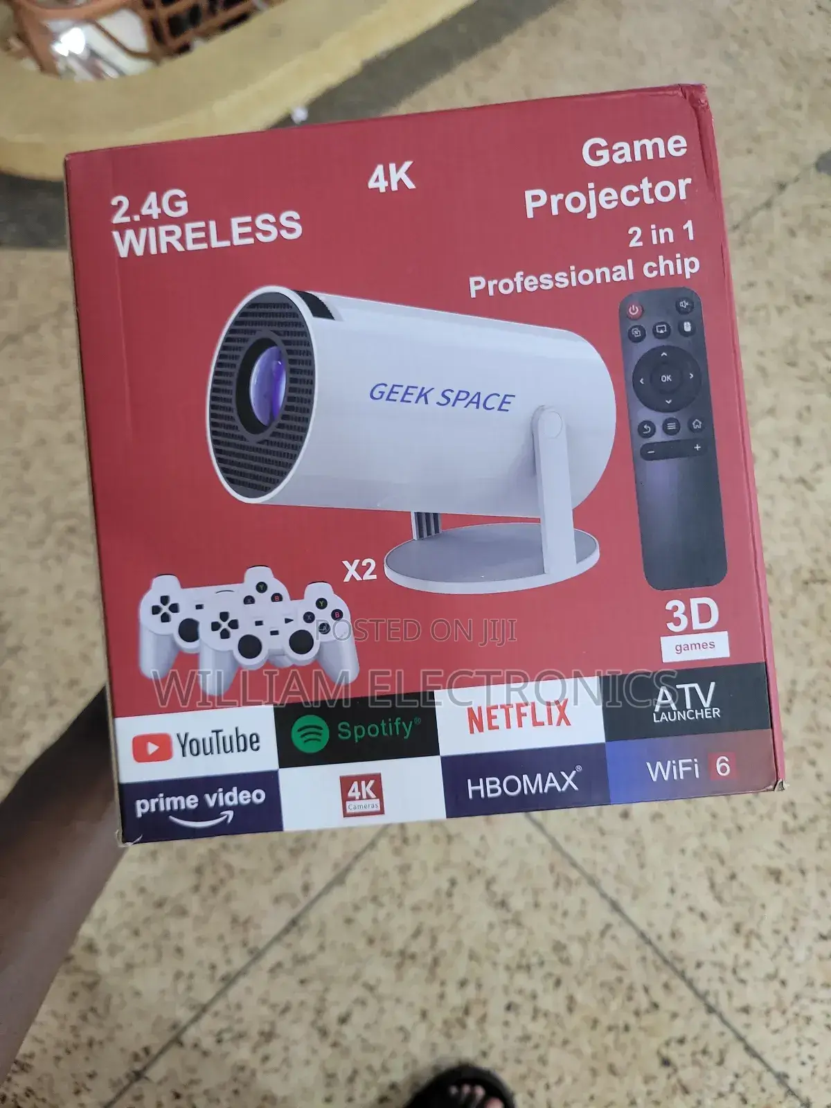 2.4g Wireless Game Projector