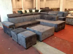 6 Sitter Dark Gray Sofa Set