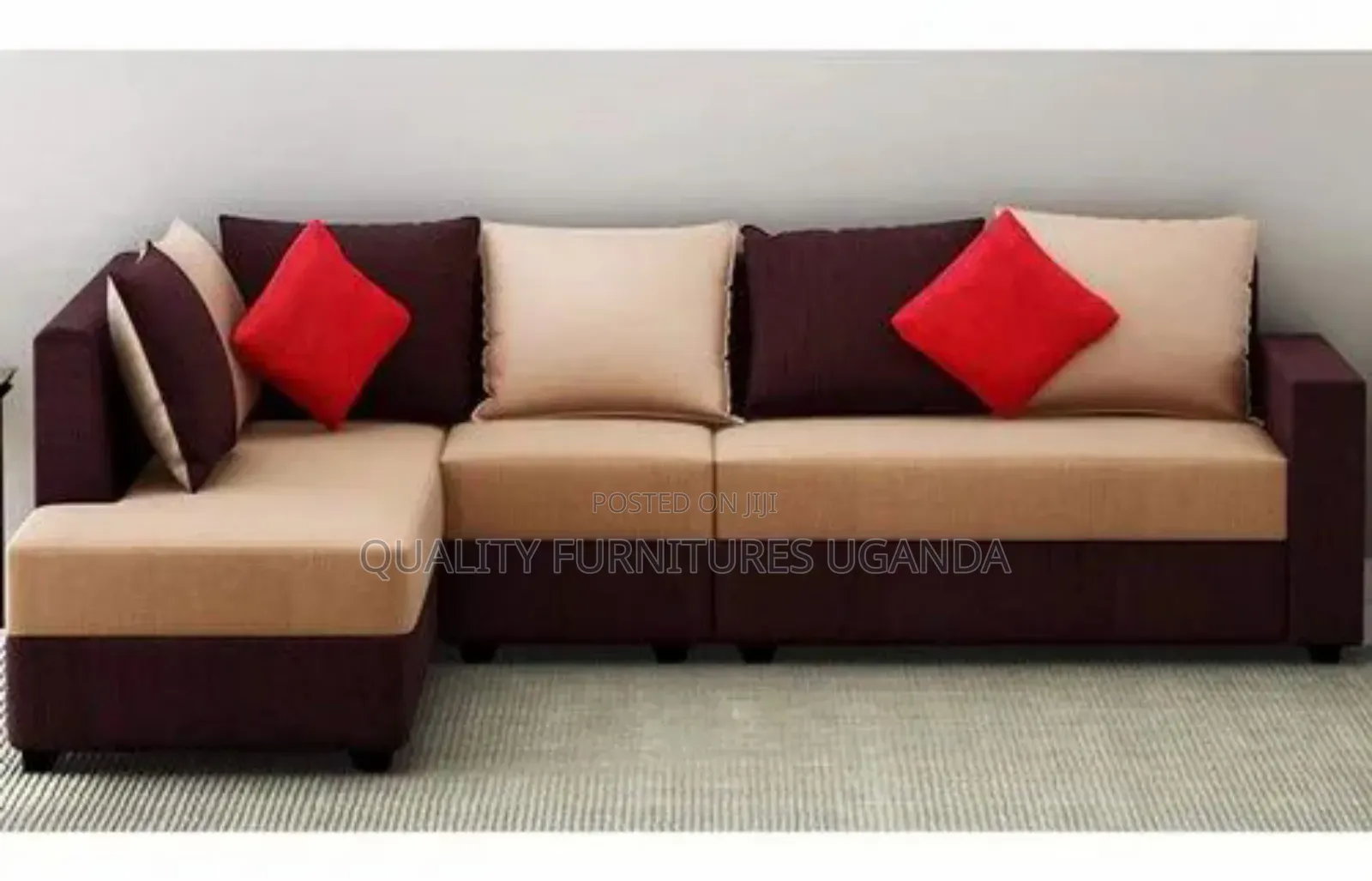 Mixed Fabric Sofa Set