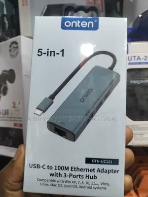 5-in-1 Usb-C Hub Multi-Port Adapter Usb-C Ethernet Adapter