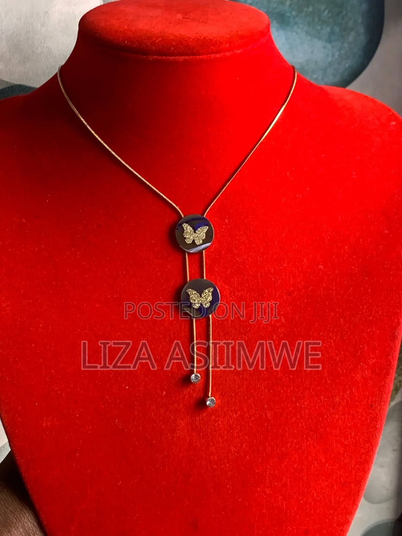Gold Butterfly Cutout Necklace