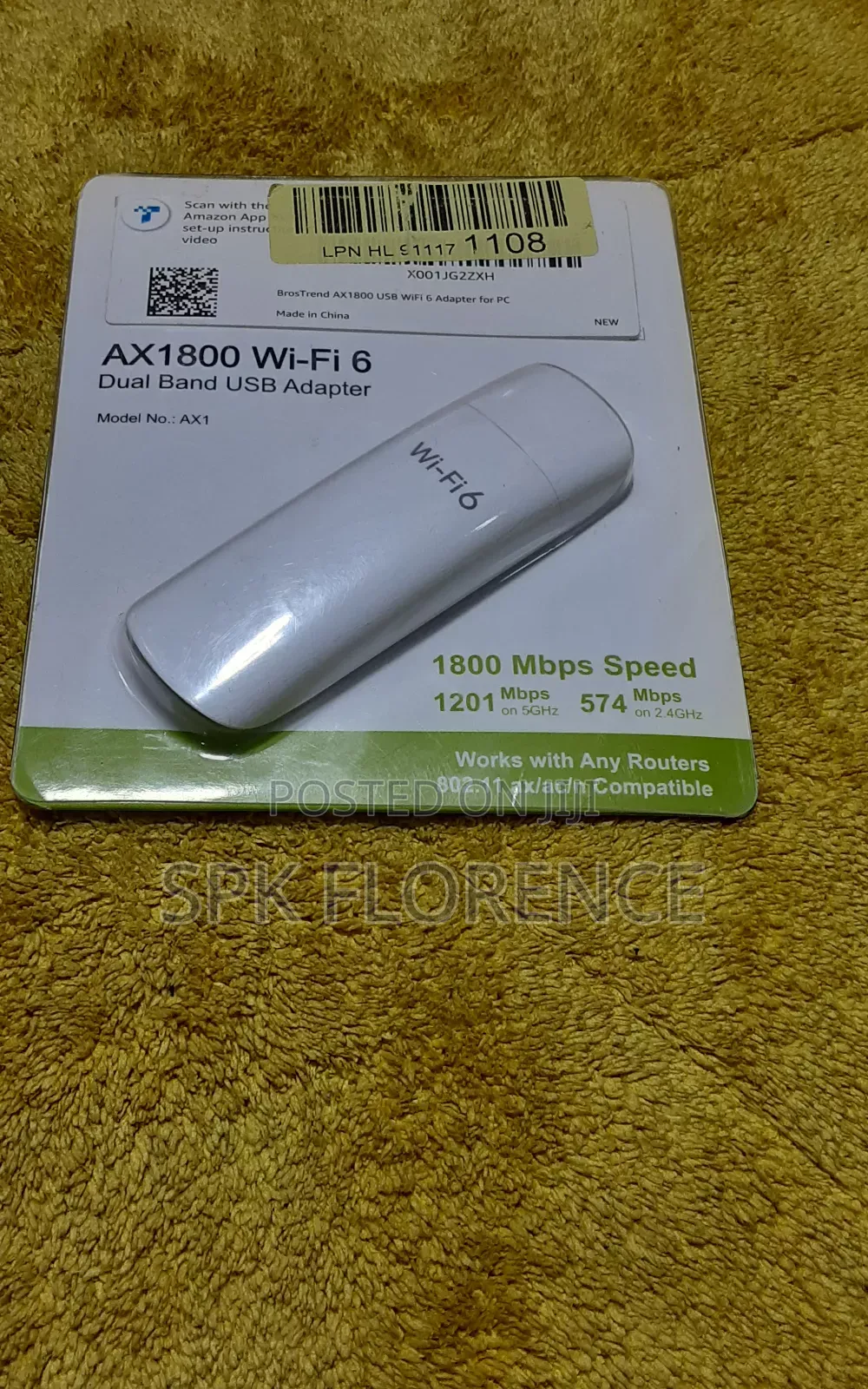 Ax 1800 Wi-Fi 6 Dual Band Usb Adapter