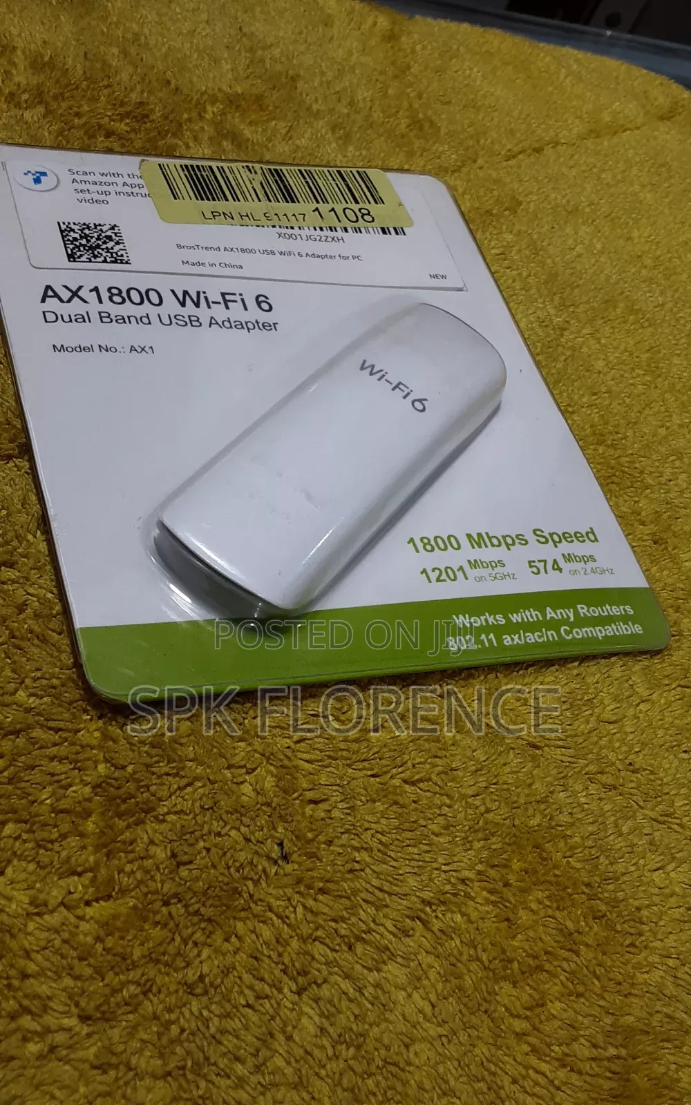 Ax 1800 Wi-Fi 6 Dual Band Usb Adapter