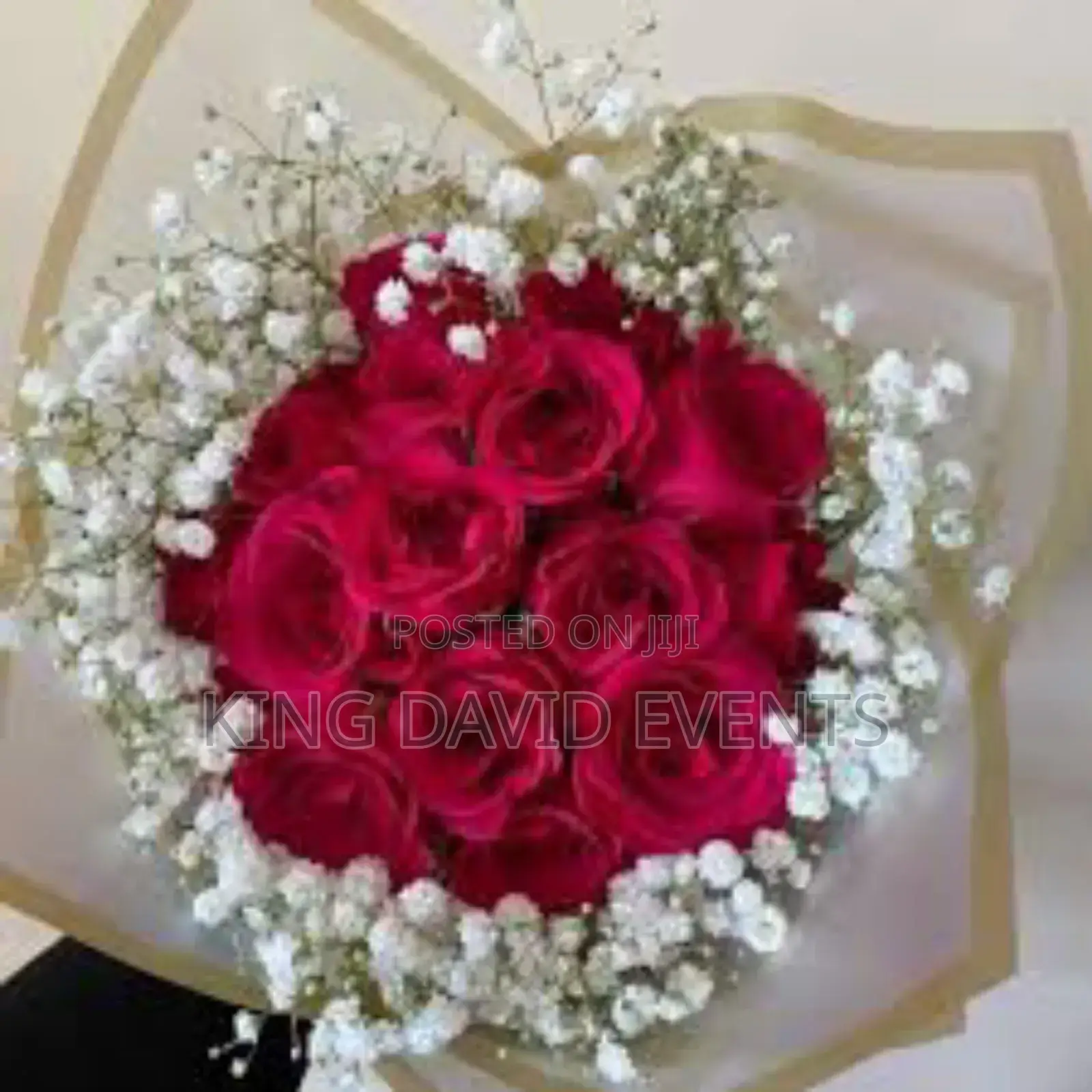 Natural Red Roses Flower Bouquet