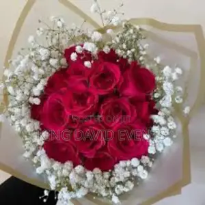 Natural Red Roses Flower Bouquet