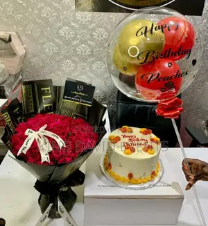 Flower Bouquet With Balloon in Kampala
