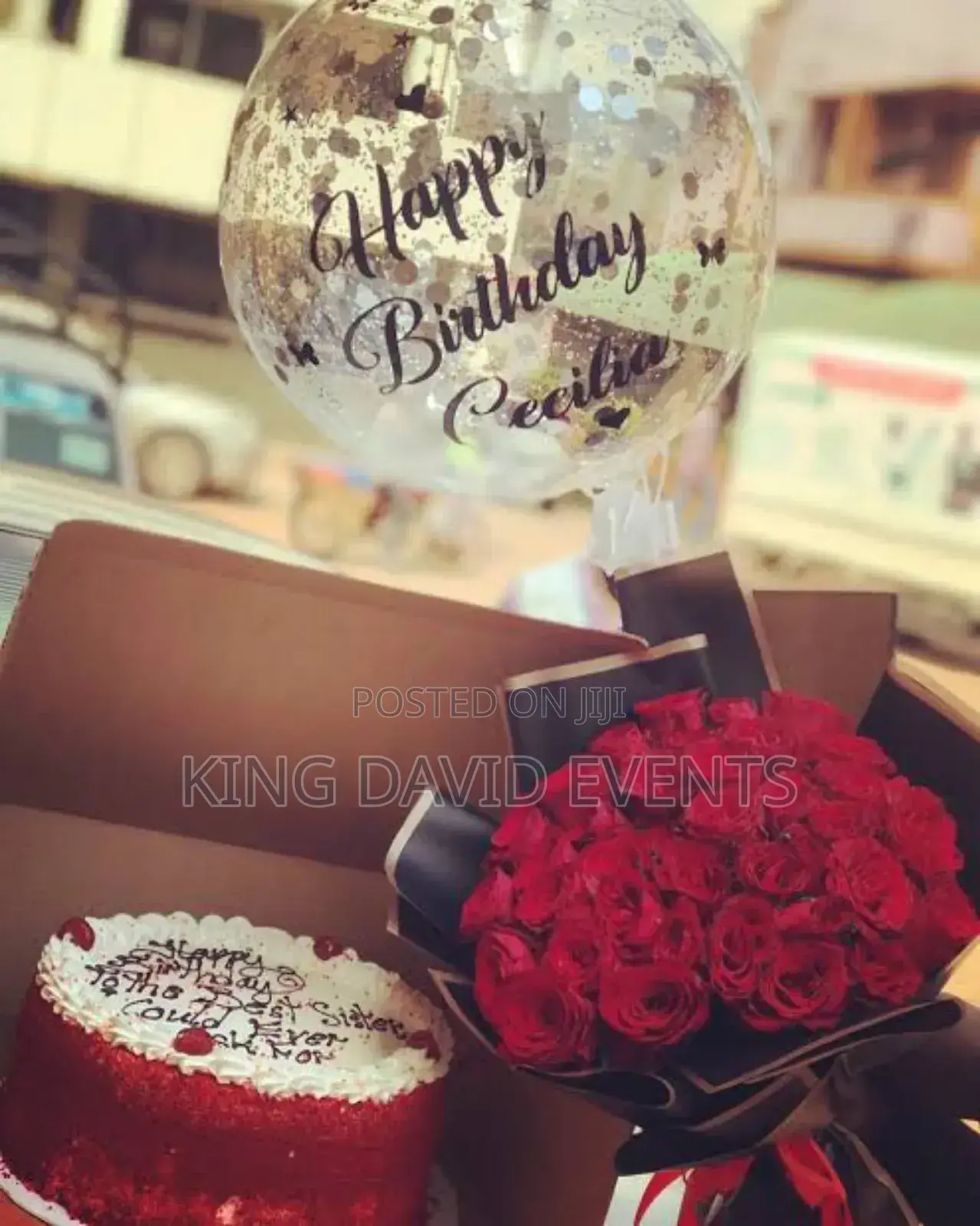 Flower Bouquet With Balloon in Kampala