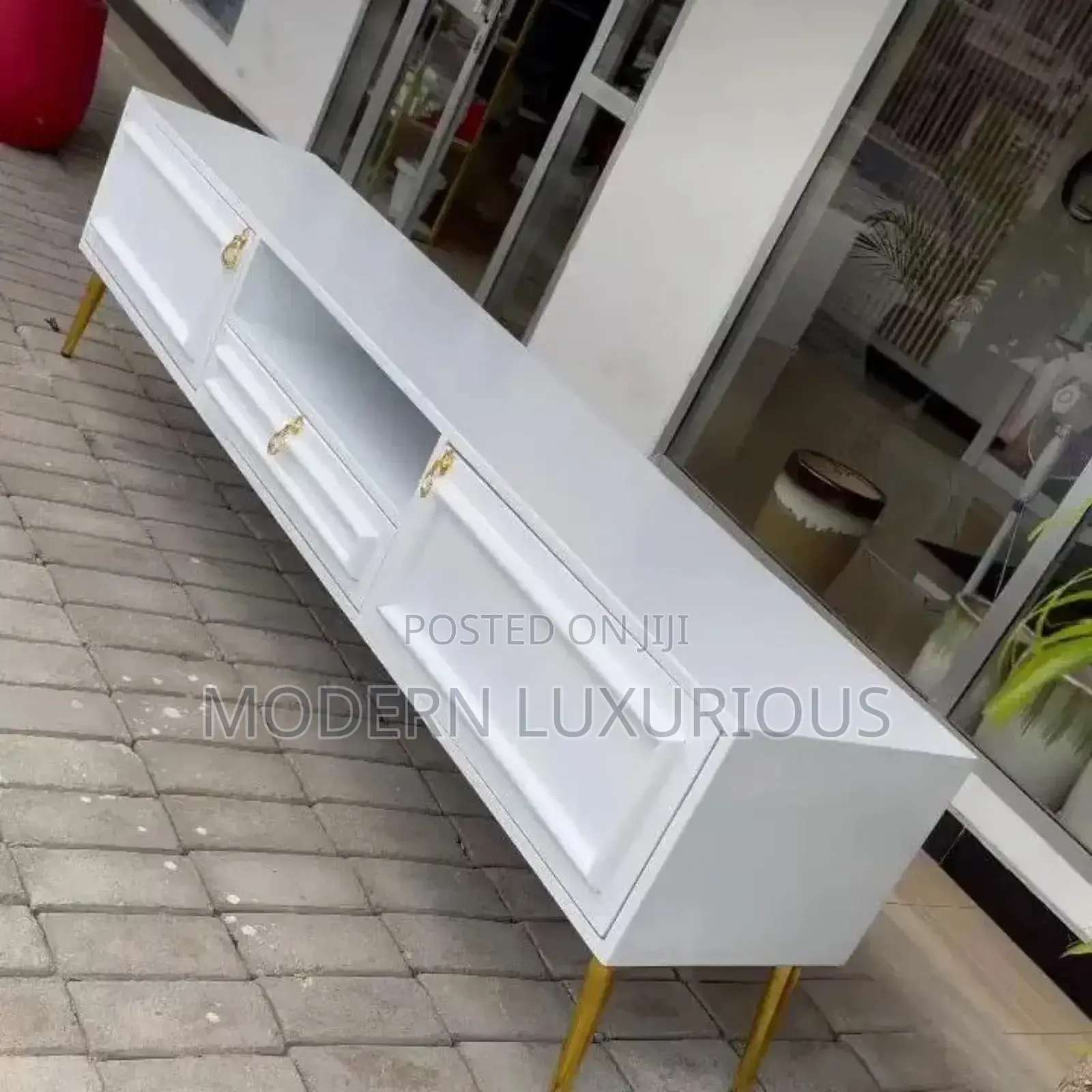 Visit Our Shop in/ Ngara Along /Desai Tv Stand White /