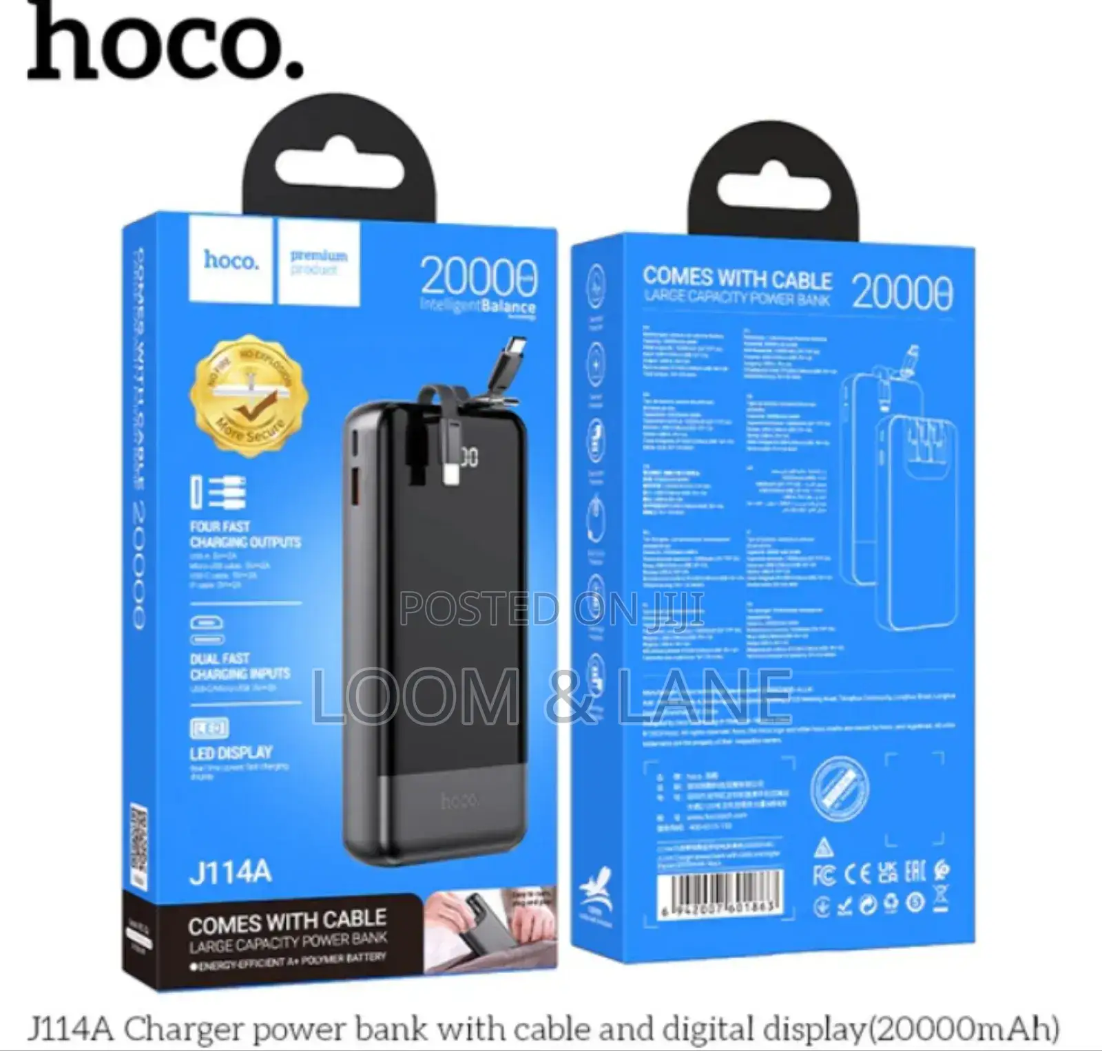 Hoco Mobile Phone Powerbank 20000mah