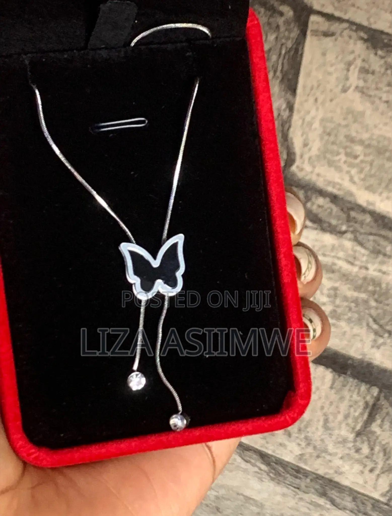 Mystical Butterfly Silver Necklace