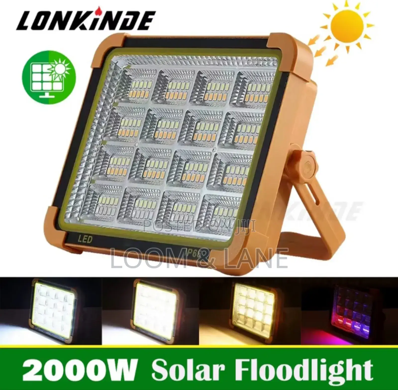 200w Solar Outdoor Camping Light Flood Light