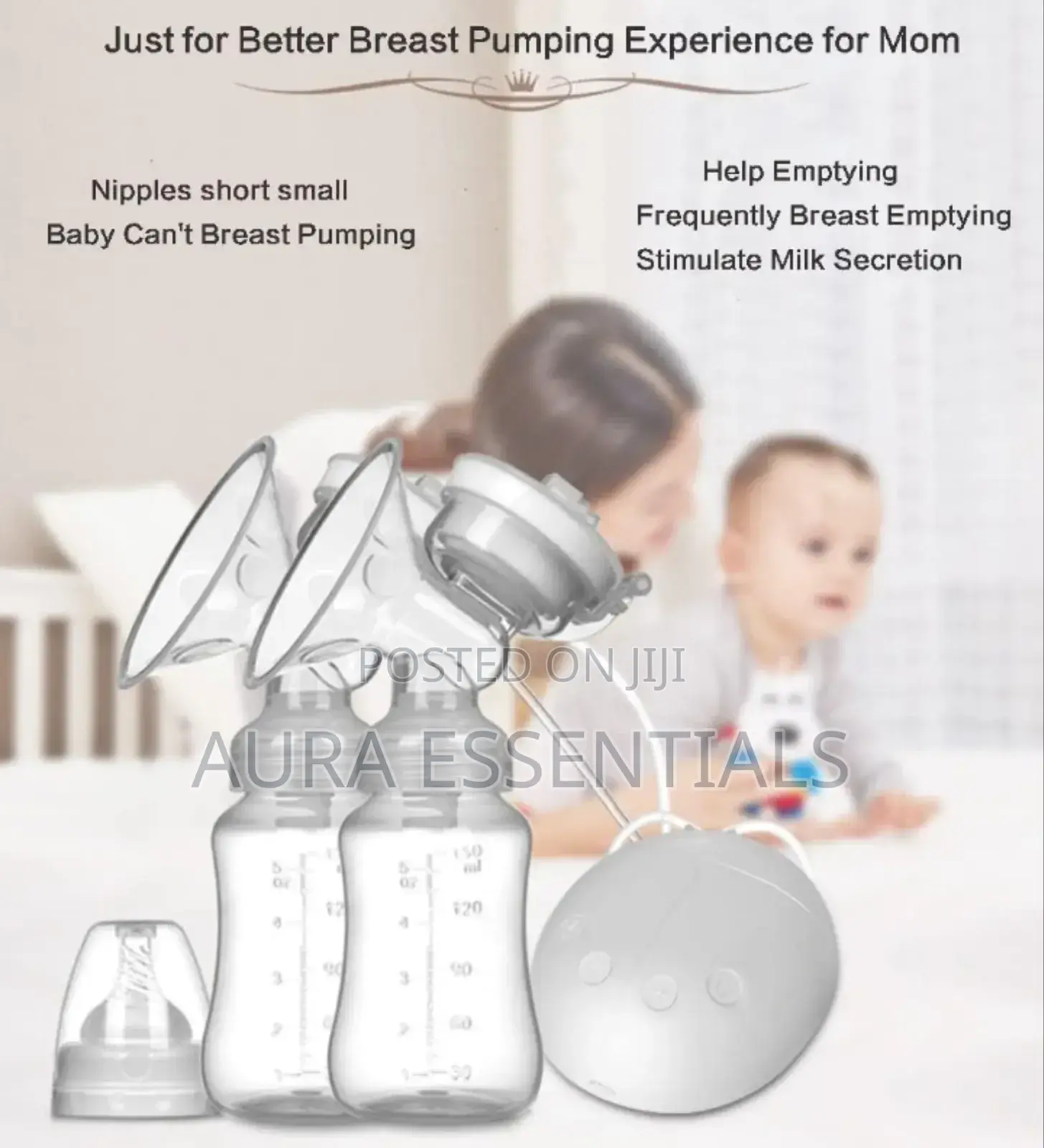 Silent and Pain Free Electric Breast Feeding Pump