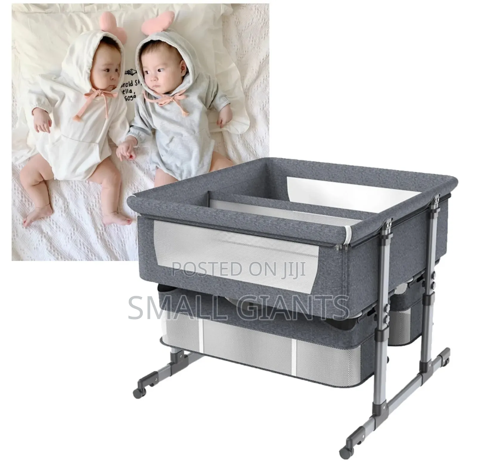 Twins Bedsides Baby Bassinet
