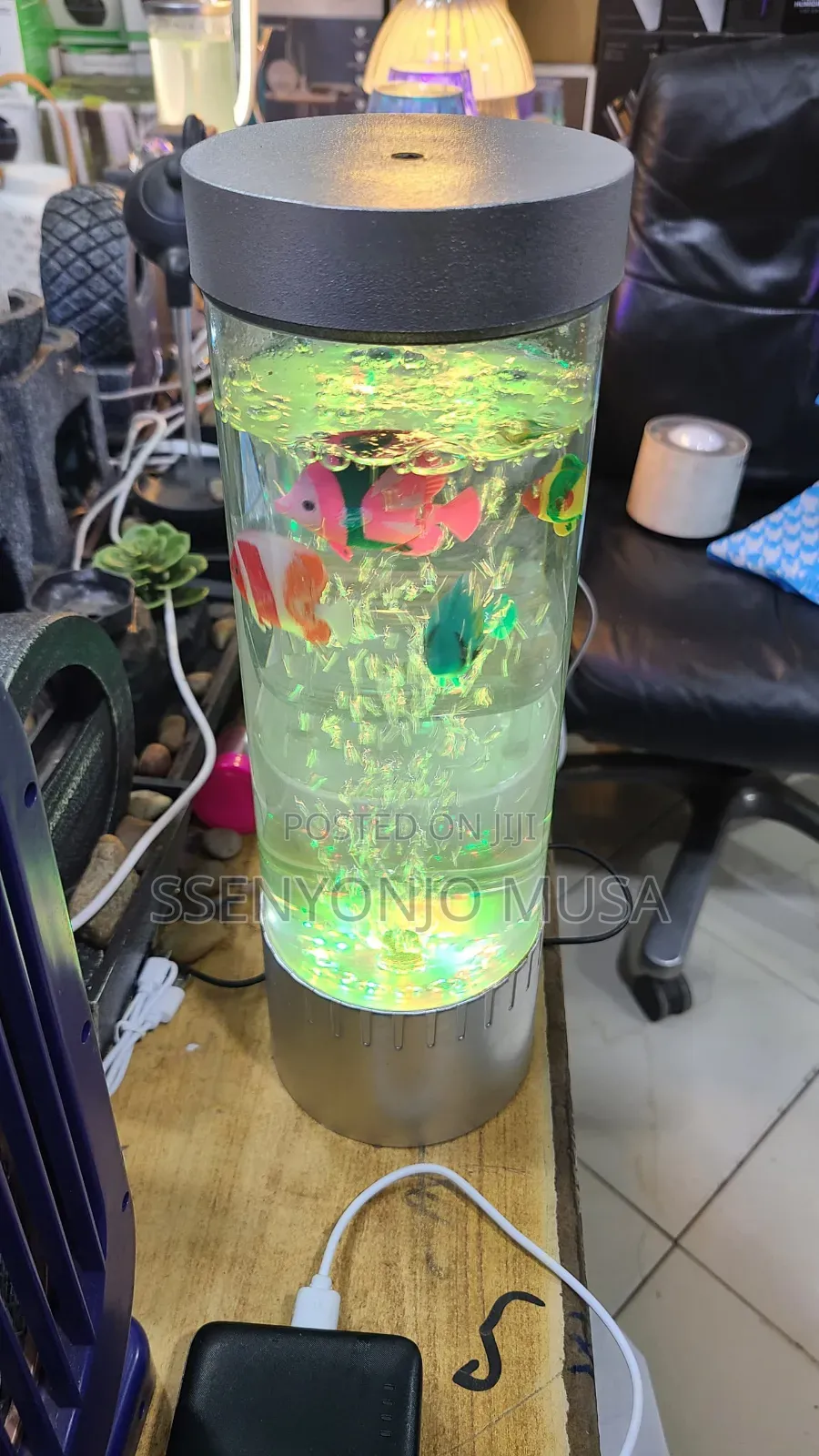 Led Desktop Fish Tank - Fantasy Fish Lamp With RGB Colors