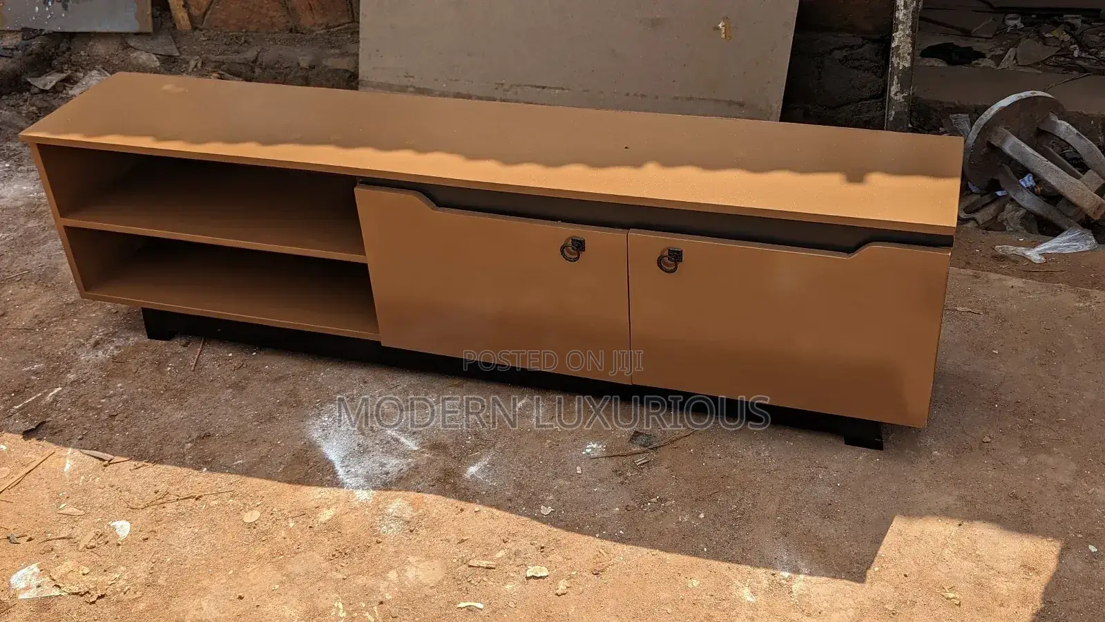 Grey and White Tv Stand to Match Your Carpet /and Curtains /