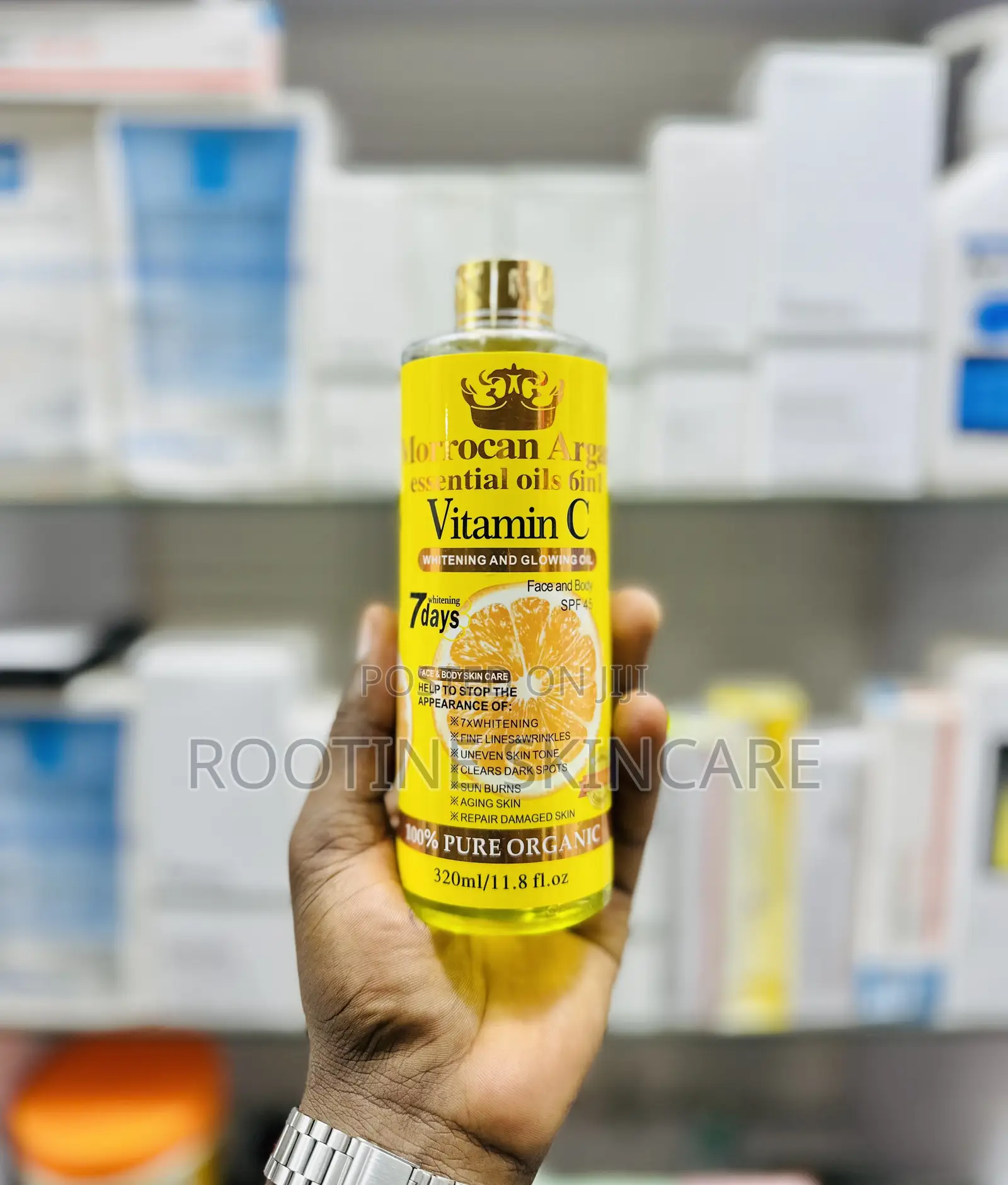 Moroccan Argan Oil + Vitamin C Whitening Glowing Body Oil