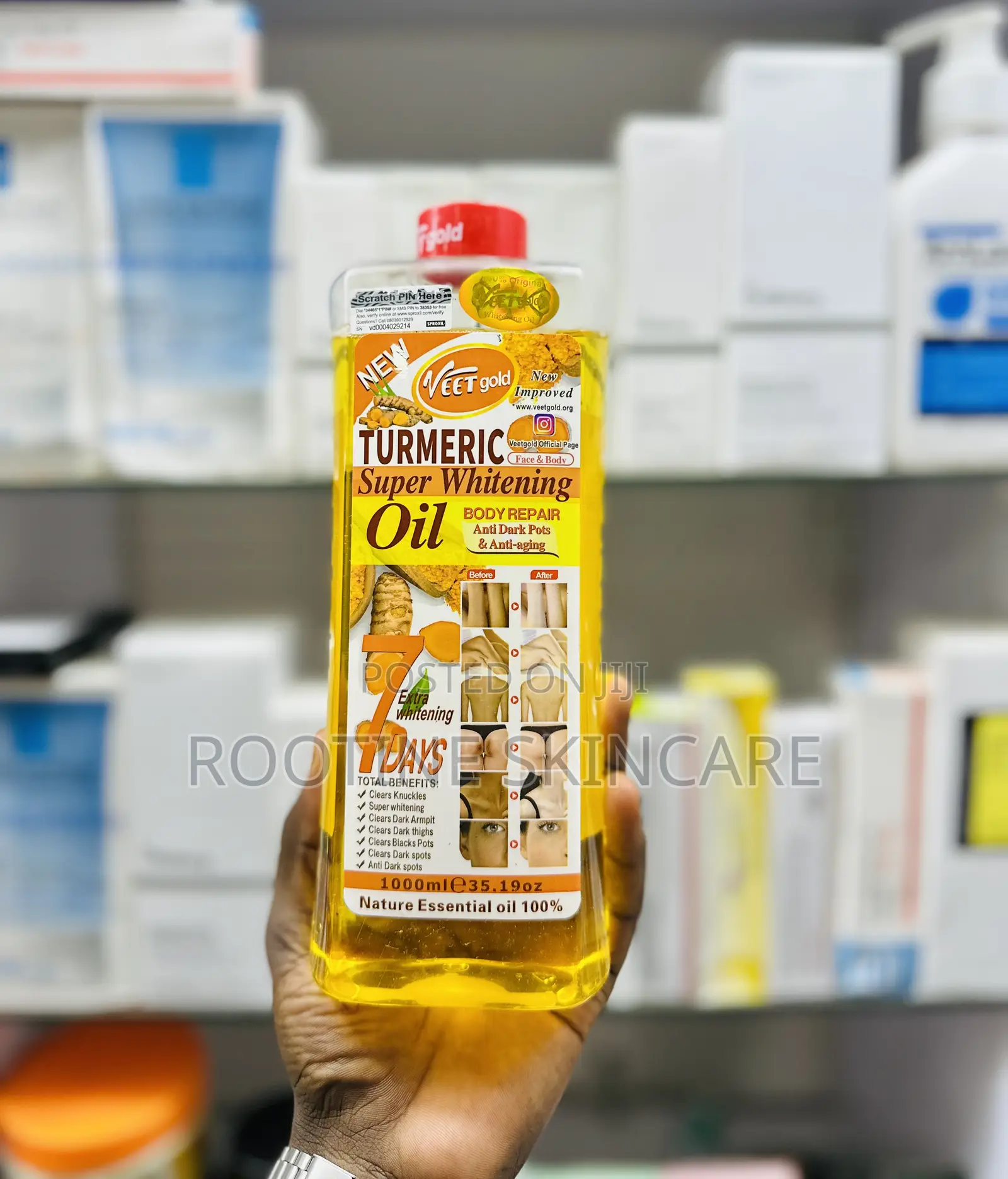 Veetgold Turmeric Super Whitening Body Oil