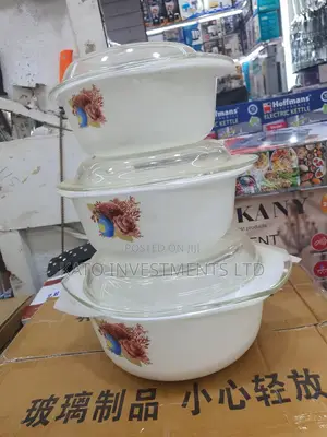 3 Pieces Generic Floral Dishes
