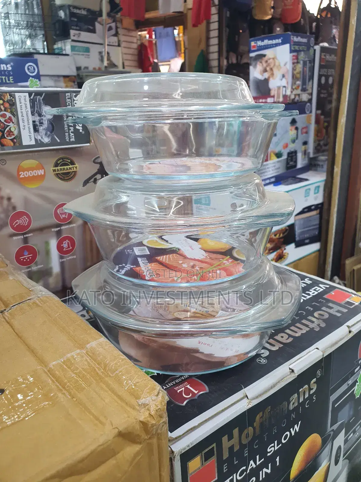 3 Pieces Glass Serving Dishes