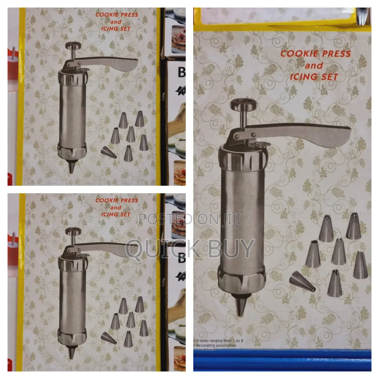 New Cookie Press and Icing Set