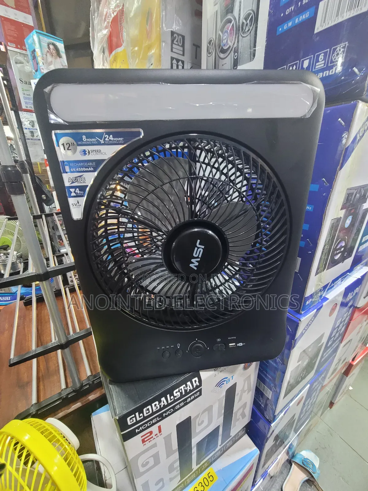 JSW Rechargeable Table Fan
